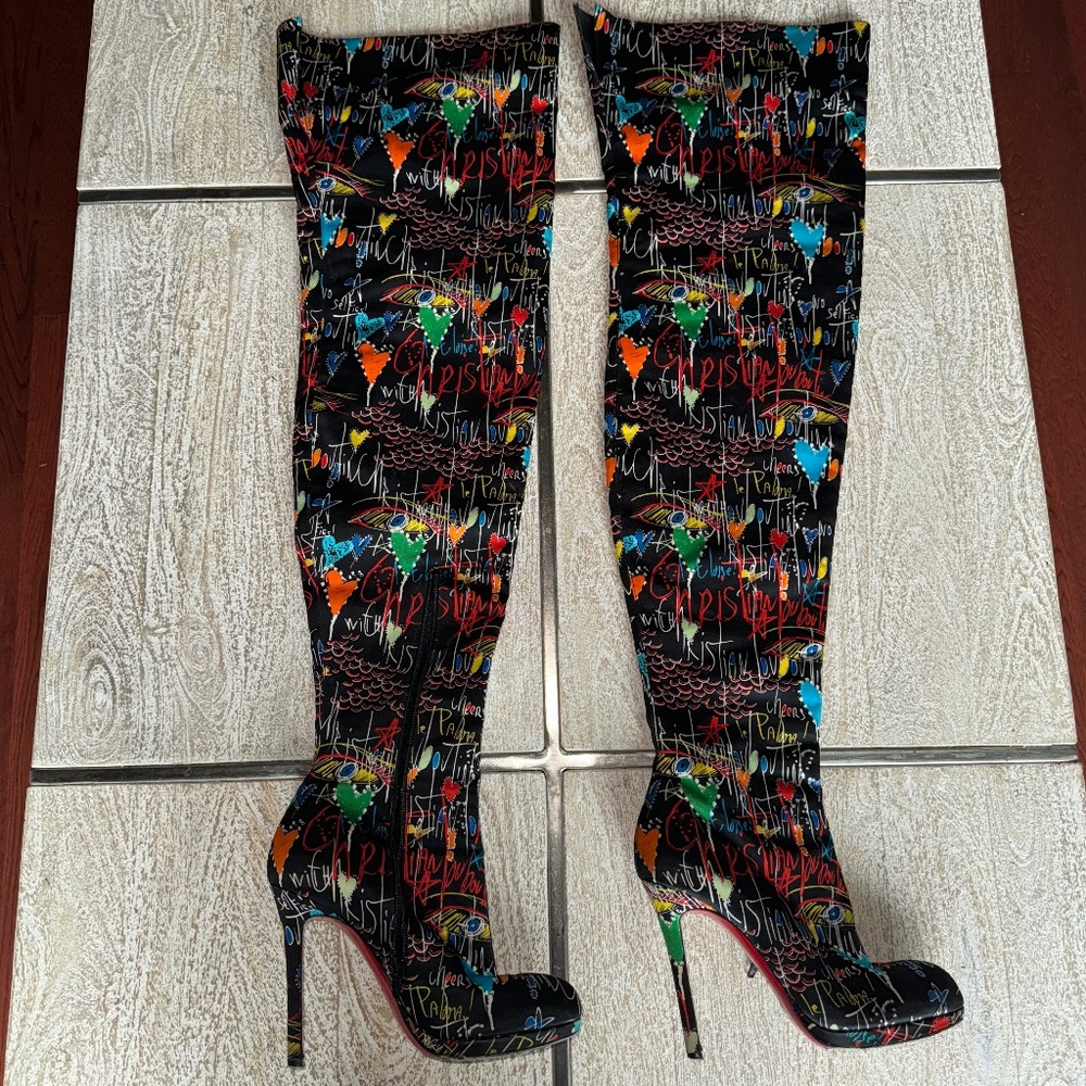 Christian Louboutin Moulin Over-The-Knee 120mm Boot